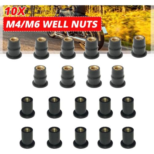 10pcs M5 5mm Rubber Well Nuts Kayak Accessories Blind Fastener Rivet Fishing Kayak Accessories Jack Nuts Windscreen