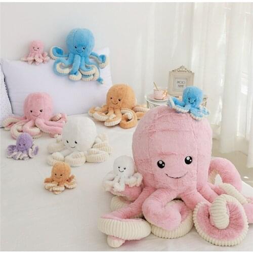 18cm\40cm\60cm Creative Cute Octopus Plush Toys Octopus Whale Dolls & Stuffed Toys Plush Small Pendant Sea Animal Toys