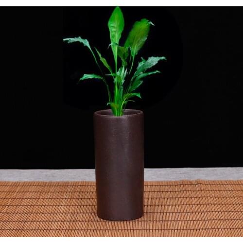 Chinese Exquisite Purple Sand Flowerpot Small Pen Holder Creative Ornaments Desktop Gardening Orchid Succulent Home Decoration