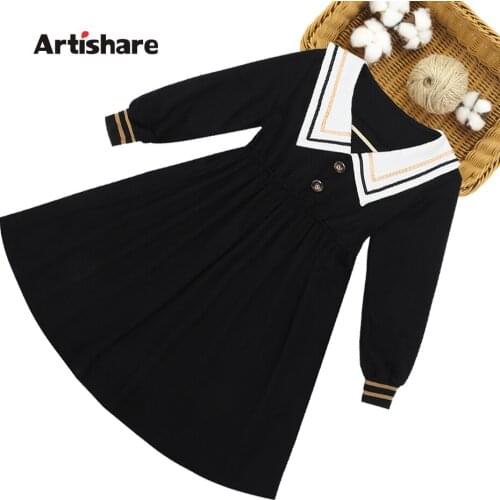 Girl Dresses Long Sleeve Girl Child Dress Striped Kids Dresses Casual Style Girls Costumes Kids 6 8 10 12 14
