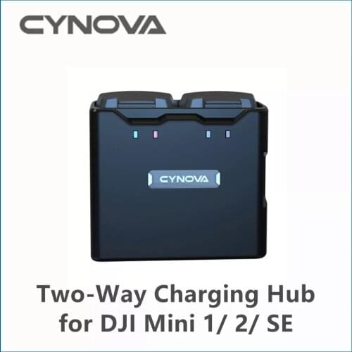 CYNOVA Two-Way Charging Hub Accessories for DJI Mavic Mini 2 / SE / 1 Fully Charge 2 Batteries in 120 mins Cynova