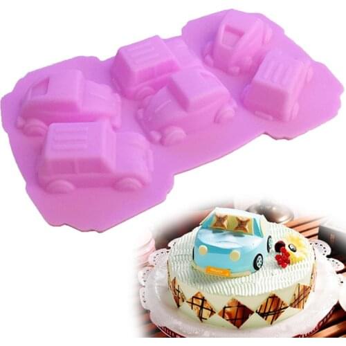 Hot Sale Sports Car Silicone Mold Cake Chocolate Pan Fondant Silicone Molds Ice Cubes Cake Decorating DIY Jelly Baking Tools