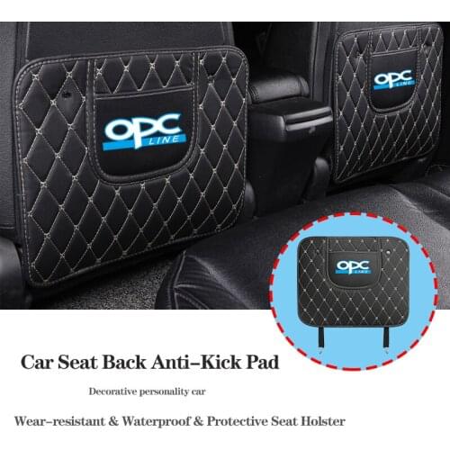 PU Leather Car Waterproof Seat Back Anti-dirt Scratch Mat For Opel OPC Astra Corsa Insignia Vectra Mokka Antara Meriva Ampera GT