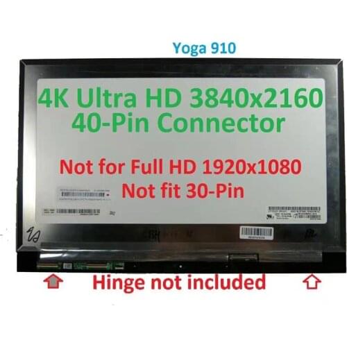 JIANGLUN for Lenovo YOga 910 5D10M35107 LP139UD1(SP)(A2) UHD 4k lcd screen assembly with touch board