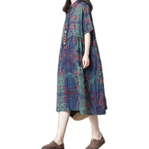 LDKVGSU Summer Cotton Dresses