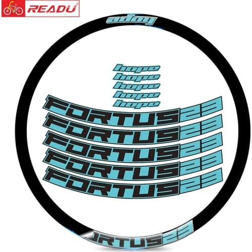 READU hope FORTUS23 mountain wheel rim stickers MTB bicycle rims decals wheelset stickers bicycle decals