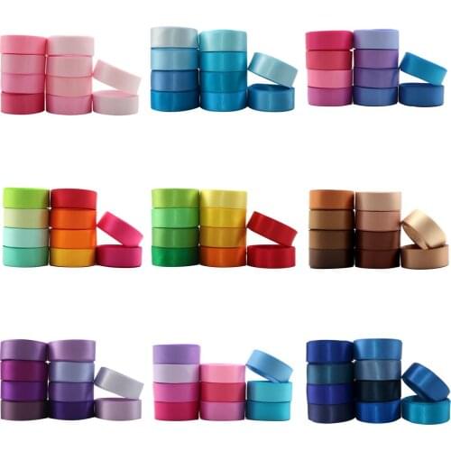 Solid Color Satin Ribbon 10 Colors 5/8" X 2 Yard Each Set,Perfect for Gift Wrapping, Hair Bow, Trimming, Craft Projects,1Yc19798