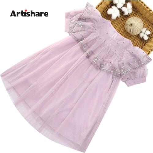 Dress Girl Floral Princess Dresses For Girl Casual Style Dress Kids Summer Costume Girl 6 8 10 12 14