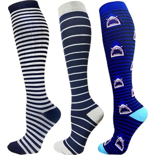 Professional Unisex Compression Stockings Cycling Socks Fit For Diabetes, Varicose Veins, Edema, Running Marathon Socks