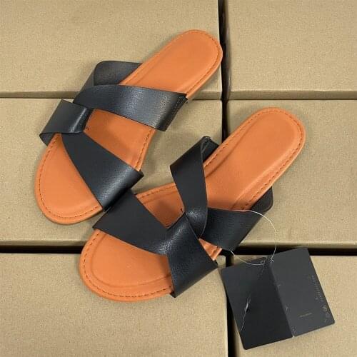Open Toe Flat Women Sandals Simple Casual Slippers Comfortable Soft Non-slip Womans Slides Personality Trendy Womens Shoes