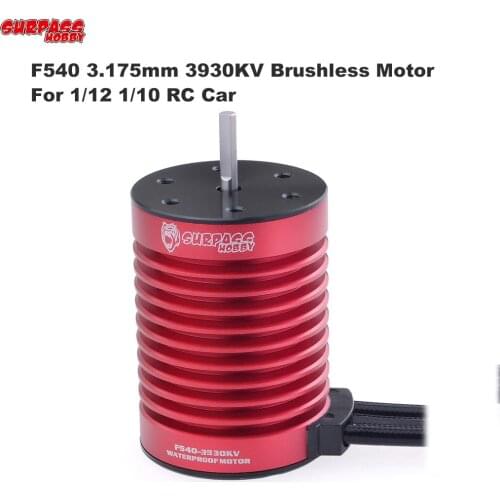 SURPASS HOBBY KK Waterproof Series F540 3.175mm 3300KV/3930KV Brushless Motor for Tamiya Axial Redcat HSP 1/10 RC Car