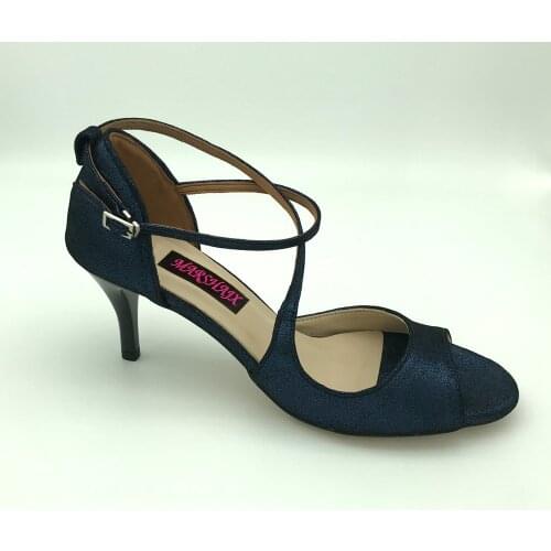 7.5cm heel Flamenco Dance Shoes Argentina Tango Shoes pratice shoes MST6291DBSL Leather Hard Sole 9cm heel available too