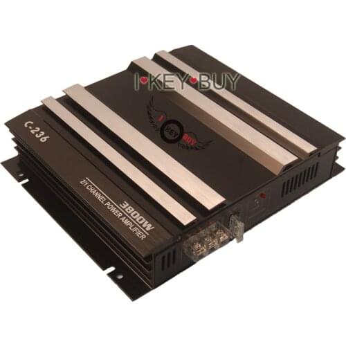 2021 New 24 V Amplifier 2 Way Channel Power Max 3800w Quality Mosfet Stereo Van Bus Vehicle Booster Car Amp