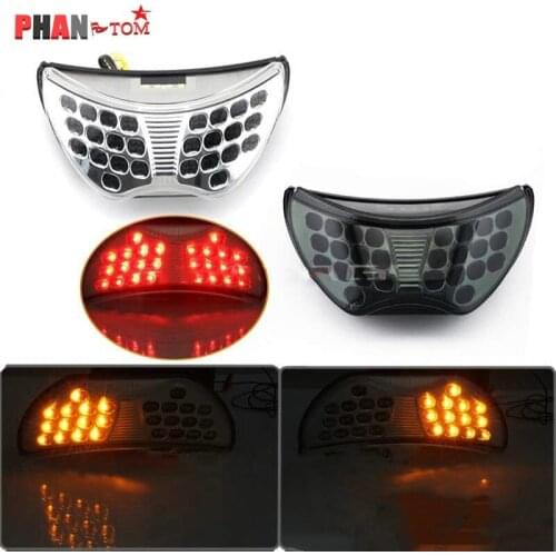 For Honda CBR 600 CBR600 F4 1999 2000 99 00 F4I 2004 2005 2006 Motorcycle LED Rear Turn Signal Tail Stop Light Lamps Integrated