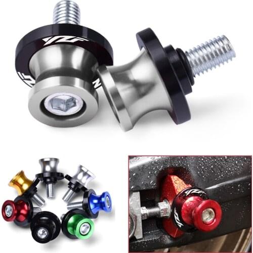 YZF For Yamaha YZF R1 YZF R6 YZFR6 YZF R125 YZFR15 R25 YZF R3 6MM Motorcycle accessories CNC Swingarm Spools slider stand screws