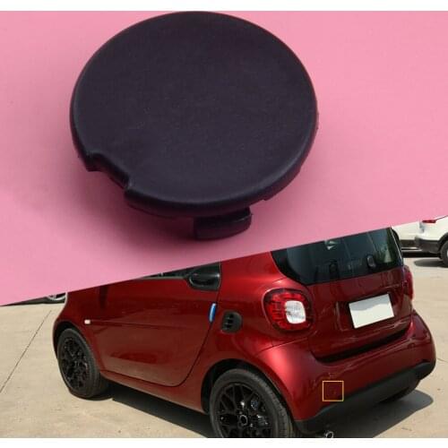 Rear Bumper Tow Hook Eye Cover Cap Fit for Smart Fortwo 453 2016 2017 2018