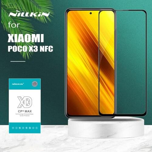 For Xiaomi Poco X3 NFC Tempered Glass Nillkin XD/CP+ Full Cove Screen Protector for Xiaomi Poco X3 NFC X2 Redmi K30 5G HD Glass