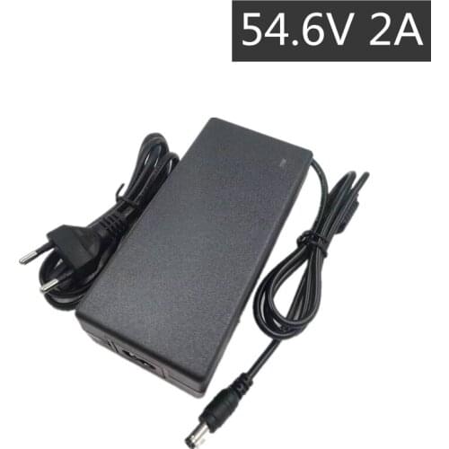 54.6V 2A charger for 48V li-ion Battery charger DC Socket/connector for 48V 13S Lithium Ebike battery