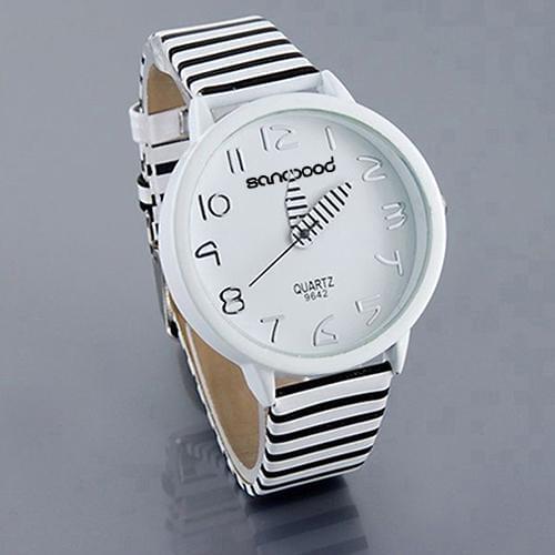 Relogio feminino Women Fashion Color Striped Strap Round Case Casual Quartz Analog Wrist Watch women watches ladies watch