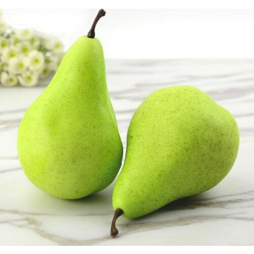 050 High simulation green pear model fake fruit furnishings shop decoration display cabinets display