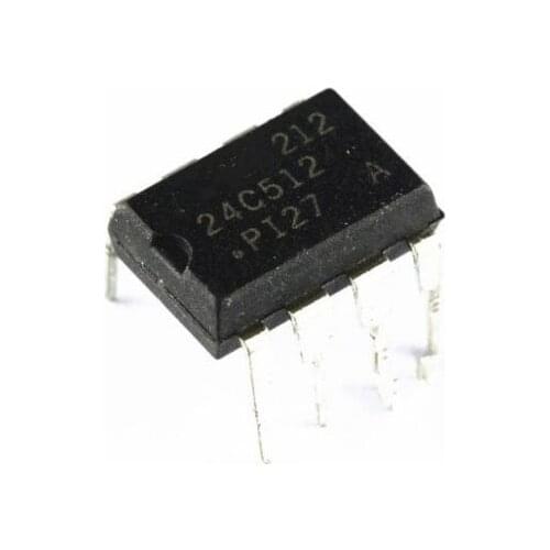 1pcs/lot AT24C512PI27 AT24C512 24C512 DIP-8 In Stock