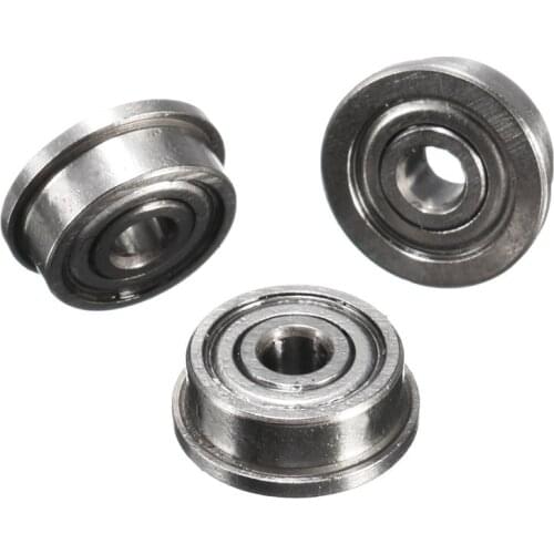 10Pcs F623ZZ 3d printer flange bushing ball bearings 3x10x4 mm Mini Metal Double Shielded Flanged Ball Bearings For 3D printer