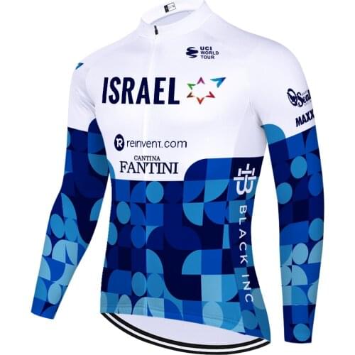 2021 pro team ISRAEL cycling jersey long sleeve summer spring Bicycle Moutain breathable maillot mountain bike jersey