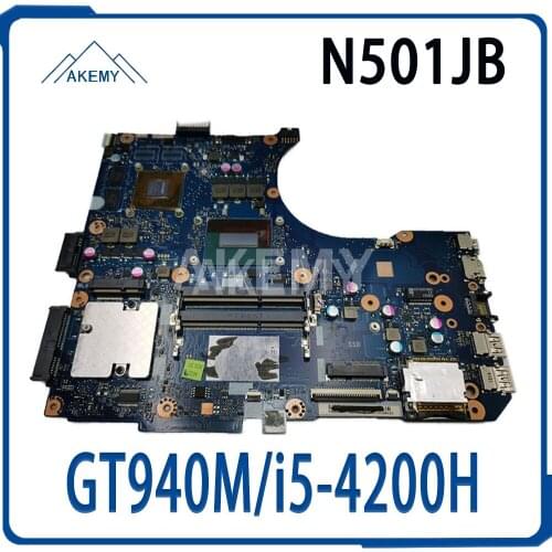 Akemy New N501JB GT940M/i5-4200H Motherboard For ASUS N551J G551J N551JK N551JW Laotop Mainboard Motherboard