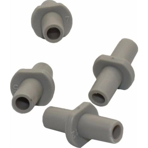 50 Pcs 6mm white direct connector tube 1/4' garden garden hose connector pipe fittings plastic With micro-nozzle