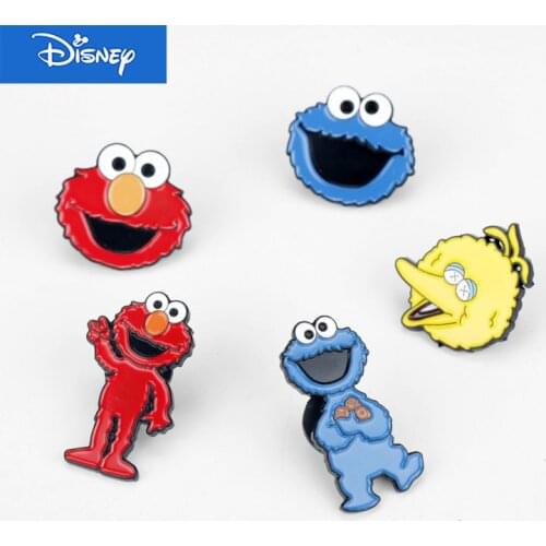 Disney Loveliness Cartoon Sesame Street Brooches Enamel Pins Cookie Monster Brooch Pin Breastpin Brotheroch Unisex Cute Gift
