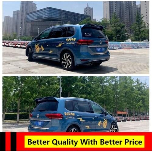 For Volkswagen TOURAN 2015-2020 Rear Spoiler High Quality ABS Material Primer Color Car Tail Wing Decoration