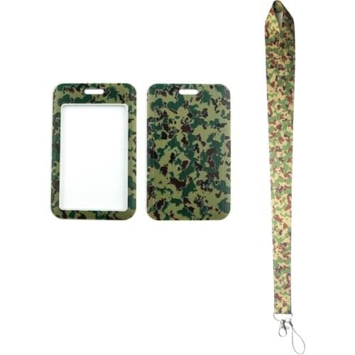 MD434 DMLSKY Fashion Camouflage Hard Staff Identification Name Badge ID Card Access Exhibition Card With Lanyards