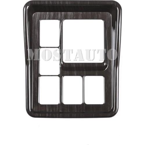 For Toyota Land Cruiser Prado FJ150 Wood Grain Style Rearview Mirror Button Cover 2010-2017 1pcs Car Accessories Interior