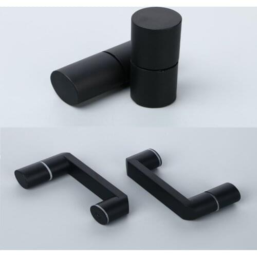 Matte Black Shower Box Glass Door Pull Knob