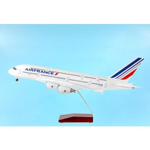 1/161 50.5CM Aviation Airbus A380 Air France Airline Model W Plane Adult Gift Collection Display Souvenir W Standable Airplane