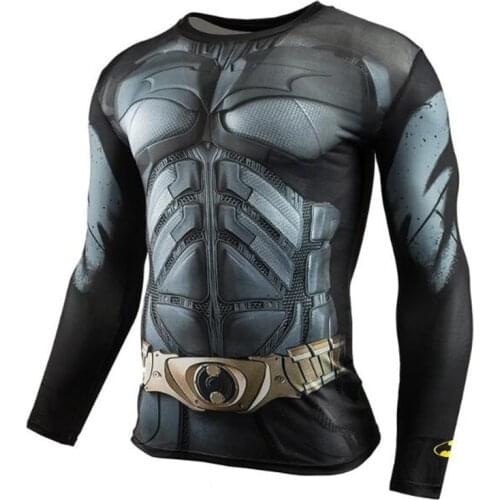 Men Sports T-shirt Compression Tights Men Fitness Running Shirt Breathable Long Sleeve Sports Rashgard Gym Cycling Clothing