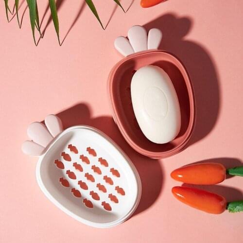 Carrot Soap Box Bathroom Dish Plate Case Soap Box Soap Hiking Travel Rack Container Shower Home Holder M3S0