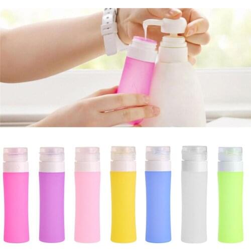 New Portable Silicon Travel Bottles Set squeeze bottle Multi-purpose containers cartoon modeling bottles Silicone Make up Bottle
