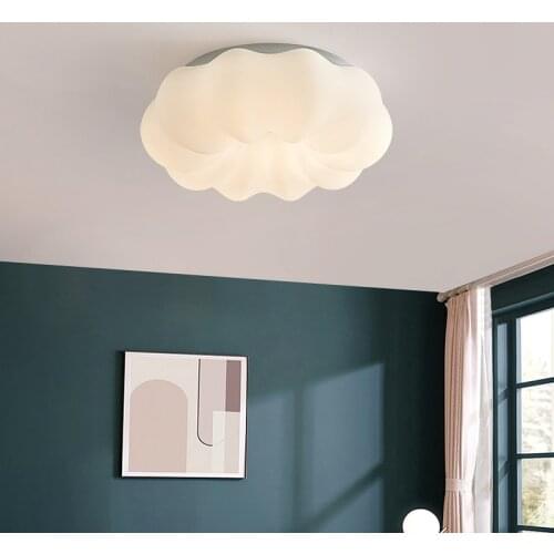 Nordic LED PE Pumpkin Cloud Shape Pendant Lamp Ceiling Light For Childrens Bedroom Living Room Decorative Chandeliers Lighting