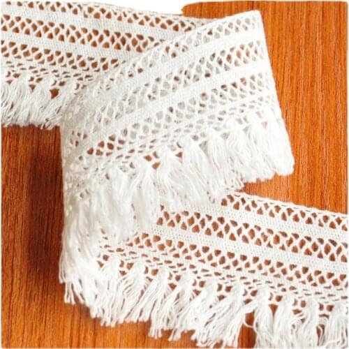Solid Color Simple Comfortable Cotton Thread Fringed Lace For Curtain Tablecloth Sofa Skirt Decoration Accessories Material