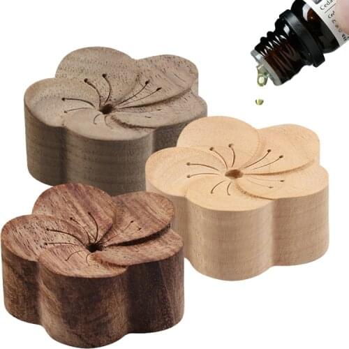 Essential Oil Diffused Useful Wooden Flower Shape Aromatherapy Diffuser Can Refresh Sleep Home Decor Incense