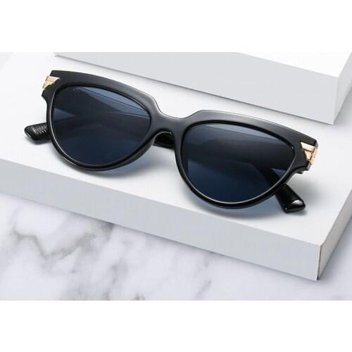 Luxury Designer Oval Cat eye Women Men Shades Sun Glasses High Quality Fashion Vintage Sunglasses