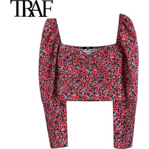 TRAF Blouses With Sleeves