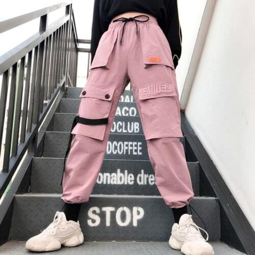 Outdoor Hip Hop Multi-pocket Sports Pants Women Straight High Waist Travel Hiking Trousers Climb Trekking Military Tactical Pant