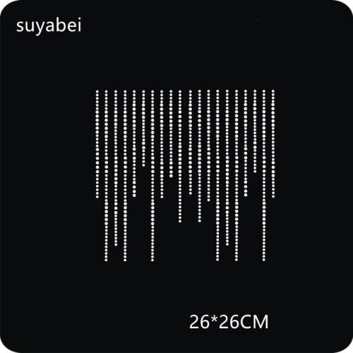 Waterfall sticker hot fix rhinestone transfers iron on rhinestone transfer designs hot fix rhinestone applique for embellish