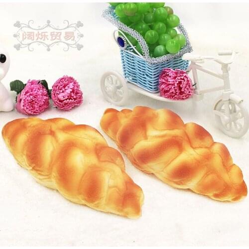 20pcs/pack Fake Food Squishy Slow Rise Squishy Squeeze Toys Artificial Realistic PU Patterned Bread Model Kitchen Ornament Decor
