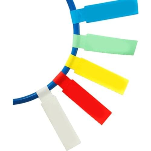 2021 150PCS Colorful P-type Cable Label Paper Network Cable Label Three-proof Network Cable Classification Sticker