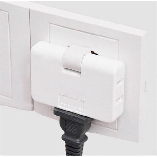 3 Outlet Grounded AC Power 2 Prong Swivel Light Wall Tap Adapter Tools Electrical Plugs For Phone Computer Camera High Quality