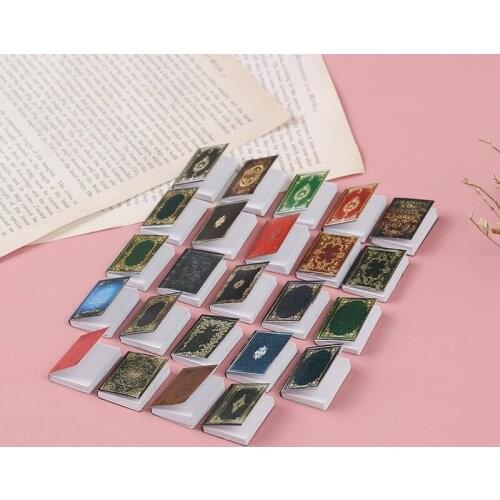 3Pcs 1:12 Dollhouse Miniature Book Classic Flip Book Model Doll Home Decor Toy Miniature Scene Model