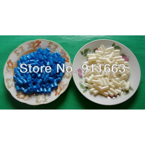 4# 10,000pcs,blue/white colored capsules/gelatin empty capsules sizes 4(joined or seperated capsules available!)